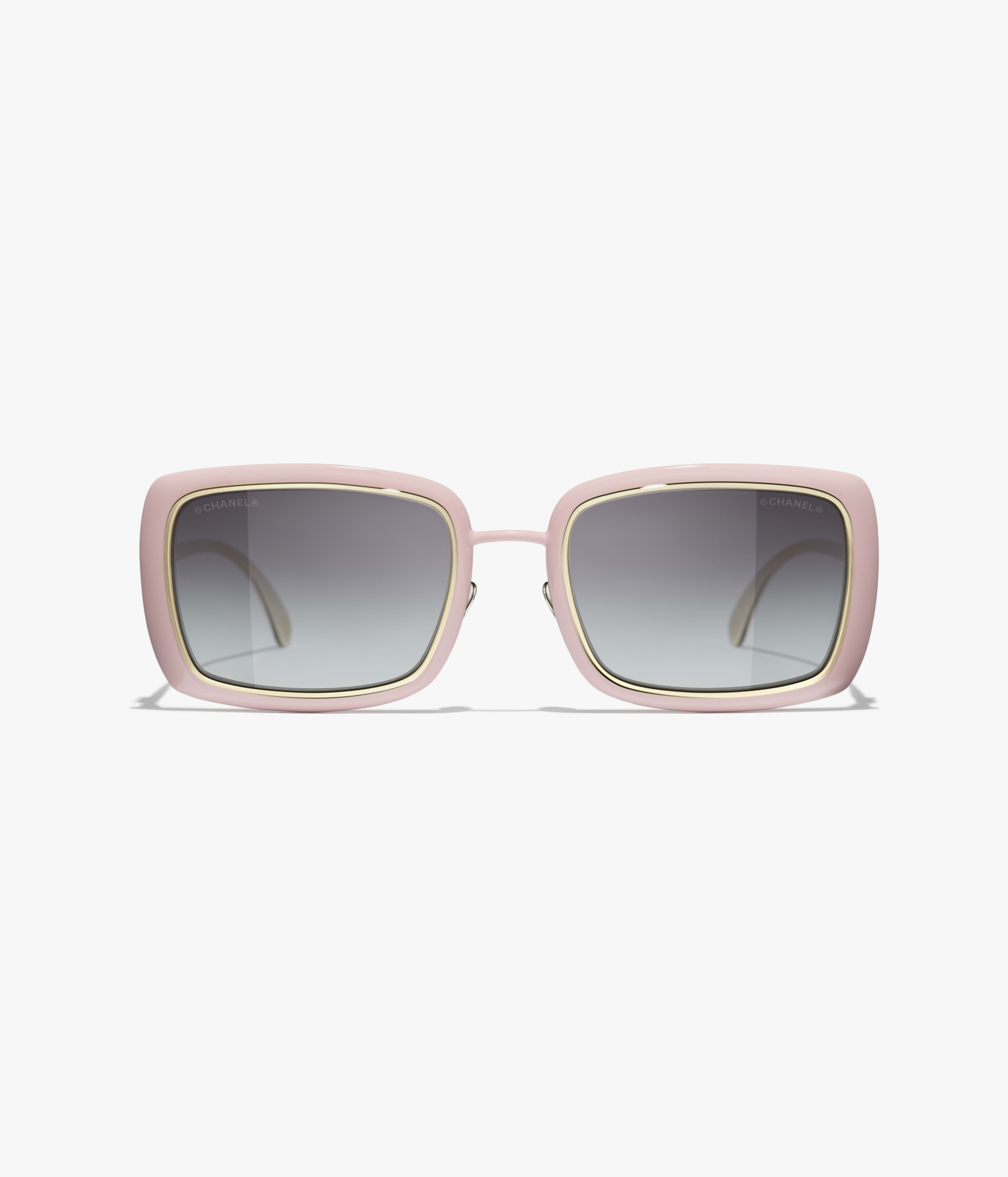 Rectangle Sunglasses - Pale Pink - Metal - Alternative view